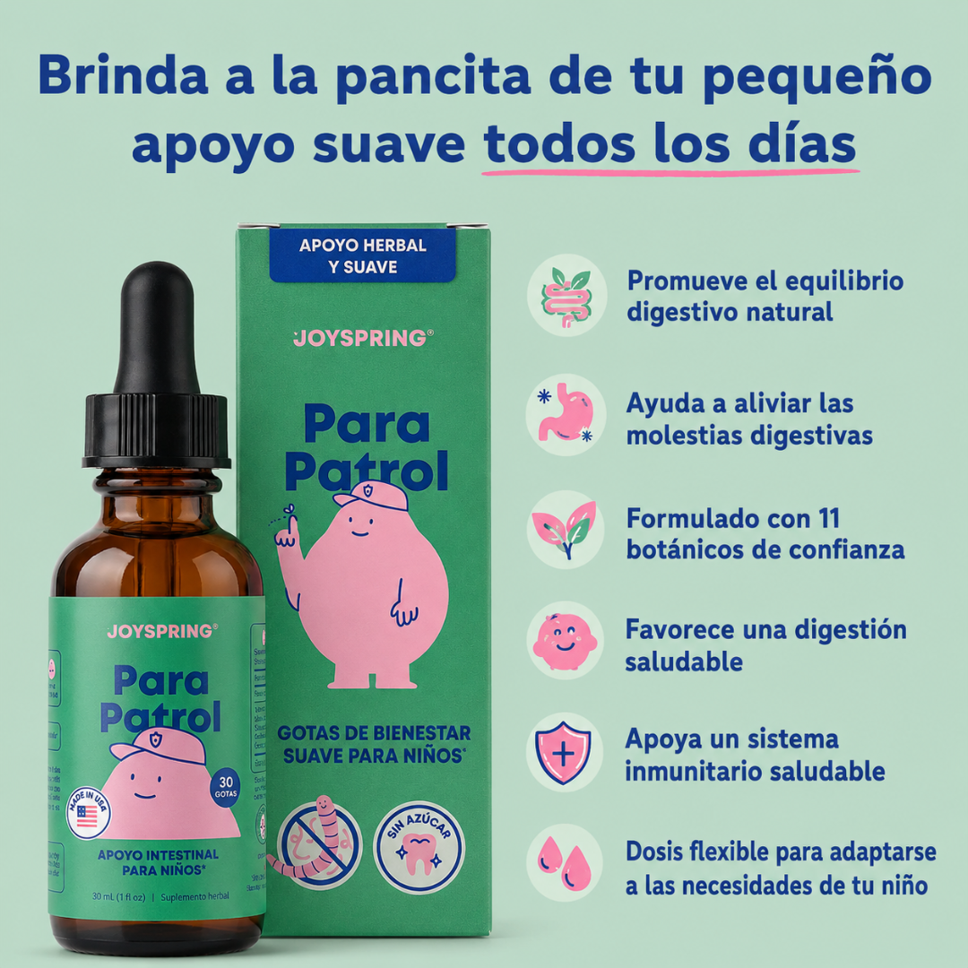 PARA PATROL — Apoyo digestivo antiparásitos para niños en sabor frambuesa