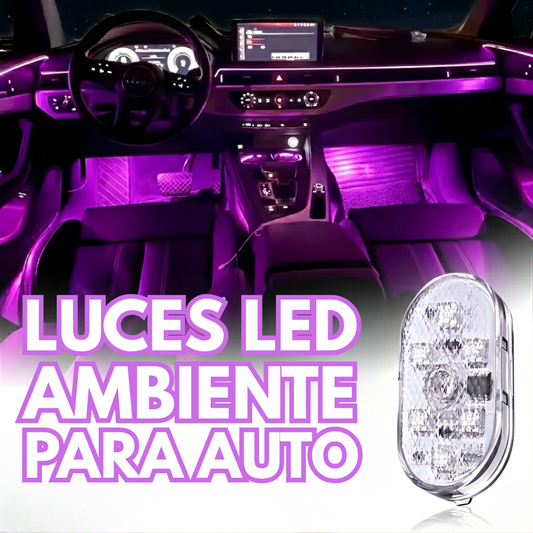 LUCES LED AMBIENTE PARA AUTO – Iluminación envolvente, estilo personalizado y ambiente único en cada trayecto