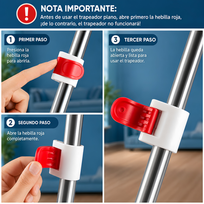 TRAPEADOR PLEGABLE – Limpieza fácil y rápida