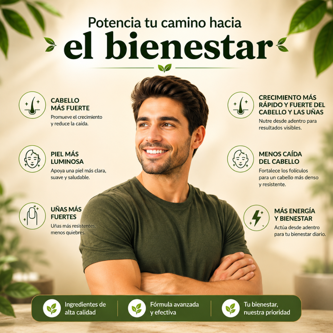 HAIR, SKIN, & NAILS – Cabello piel y uñas fuertes