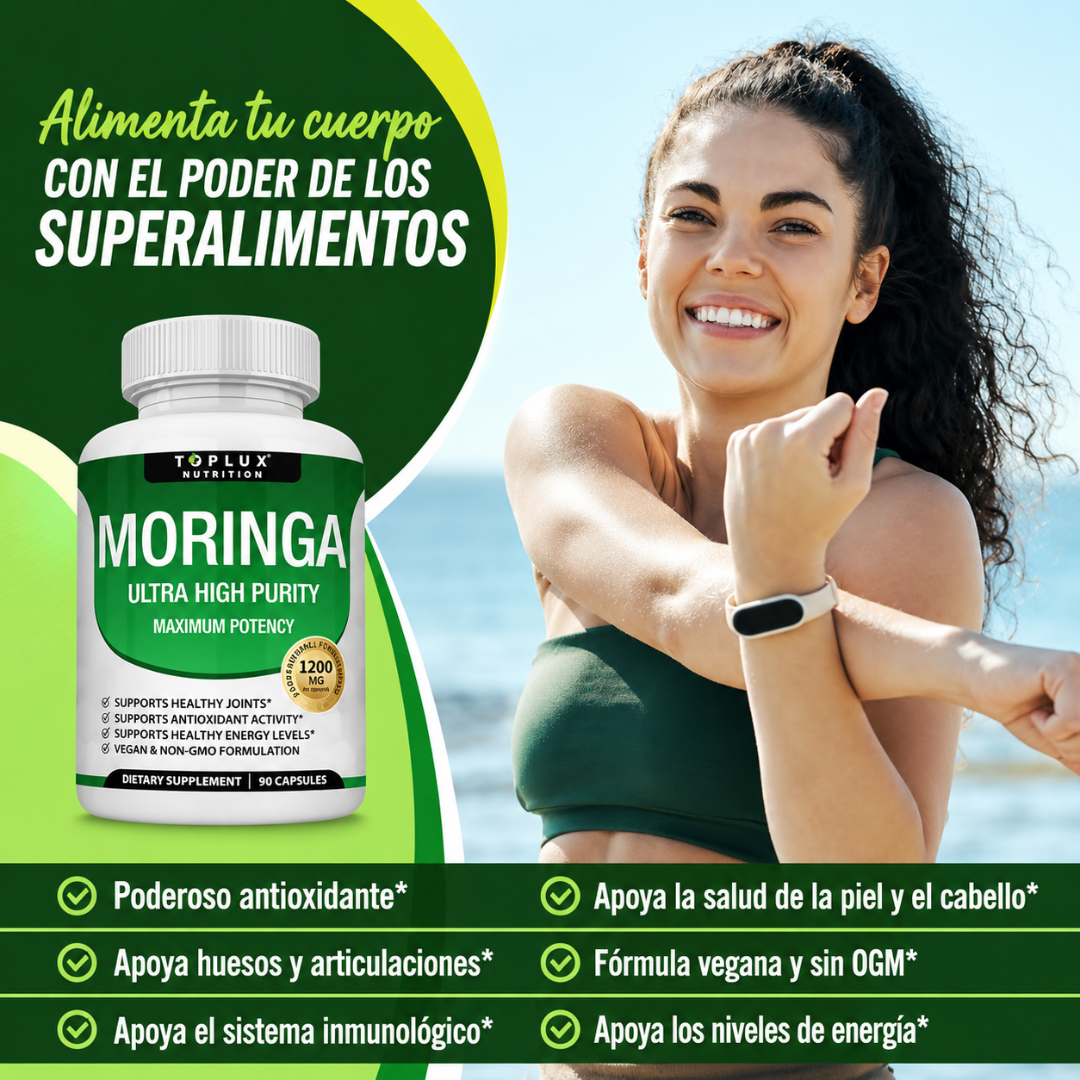 TOPLUX MORINGA CAPSULES – Nutrición natural, energía diaria y bienestar integral en cada cápsula