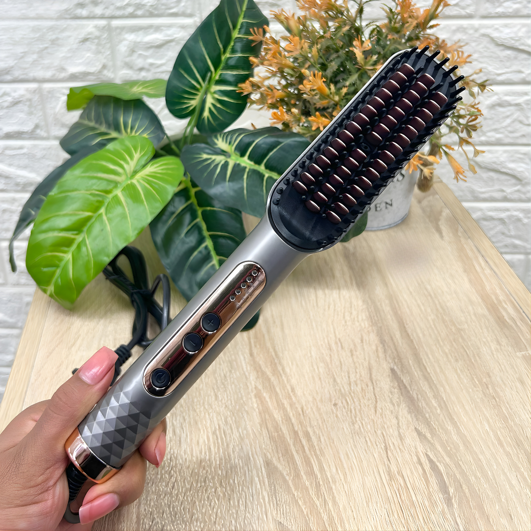 CEPILLO ALISADOR – Alisado rápido, control del frizz y acabado suave en minutos