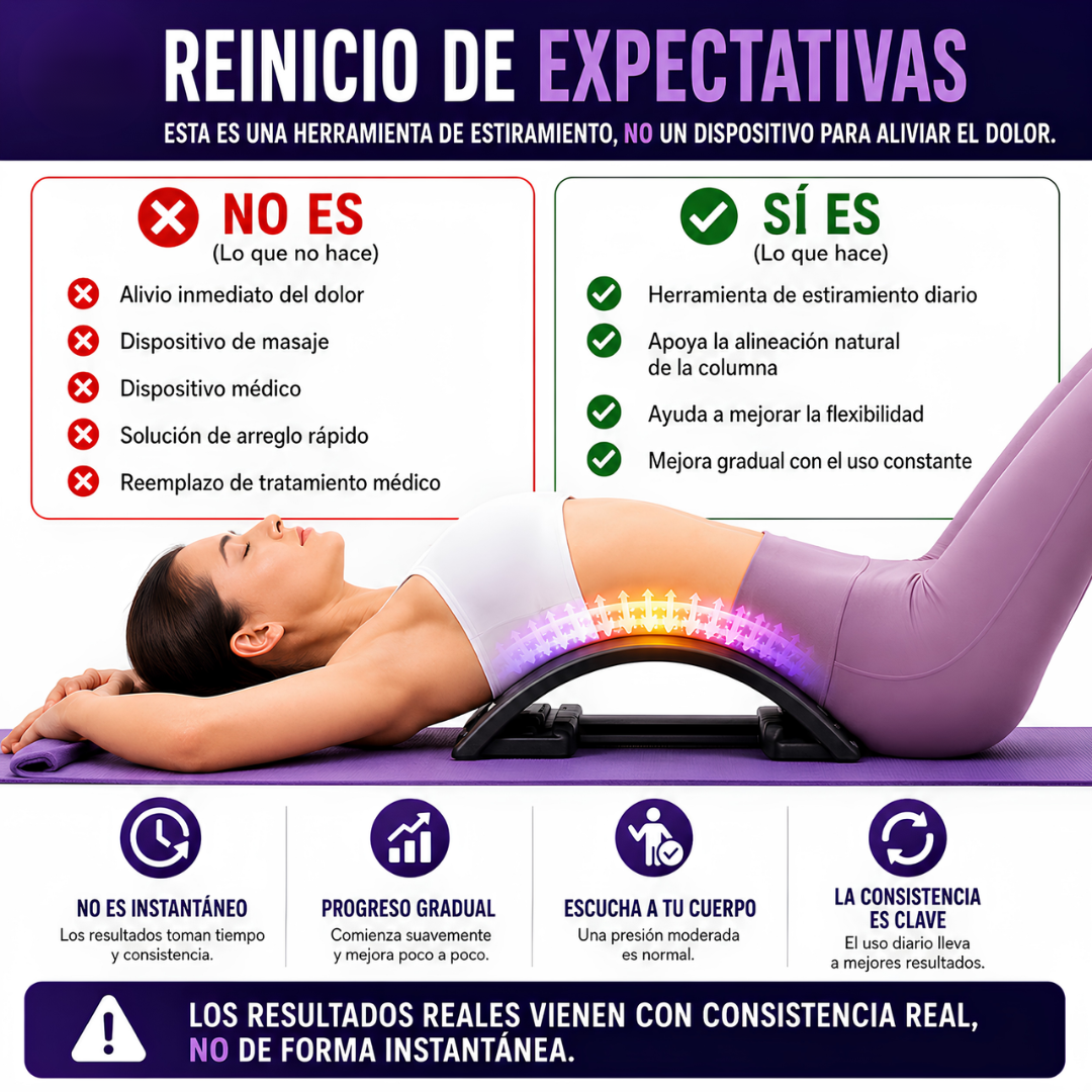 SOPORTE ESPALDA - Alivio y estiramiento lumbar