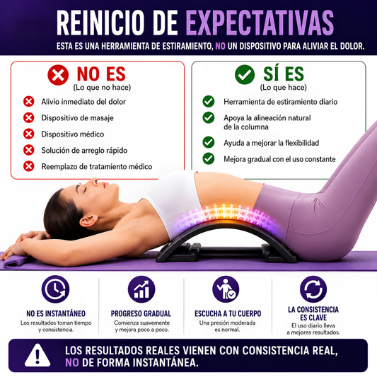 SOPORTE ESPALDA - Alivio y estiramiento lumbar