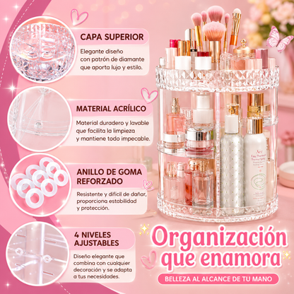 ORGANIZADOR DE MAQUILLAJE – Tu tocador siempre perfecto