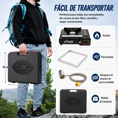 COCINA PORTÁTIL DE GAS – Cocina fácil en campamento
