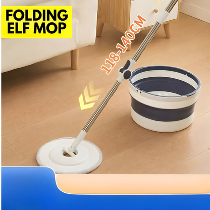 FOLDING ELF MOP – Limpieza eficiente, escurrido rápido y pisos impecables sin esfuerzo