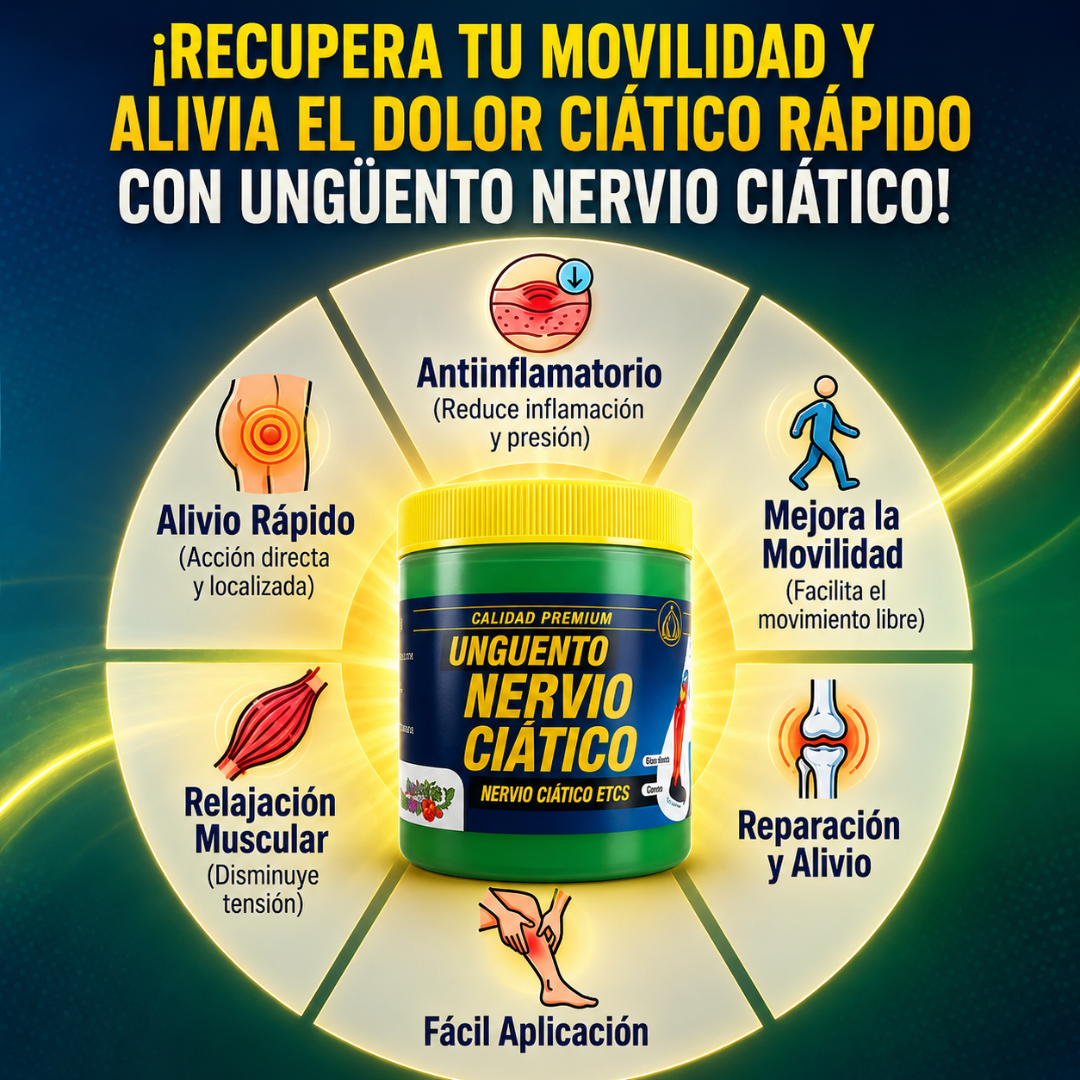 UNGÜENTO NERVIO CIÁTICO - Alivio natural localizado