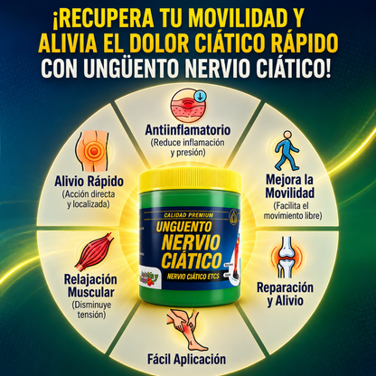 UNGÜENTO NERVIO CIÁTICO - Alivio natural localizado