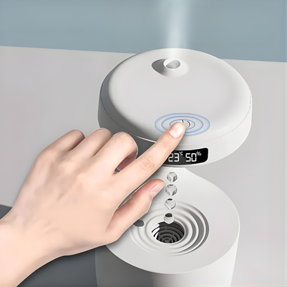 HUMIDIFICADOR CON DISEÑO DE AGUA INFINITA – Aire más fresco, ambiente relajante y diseño visual único