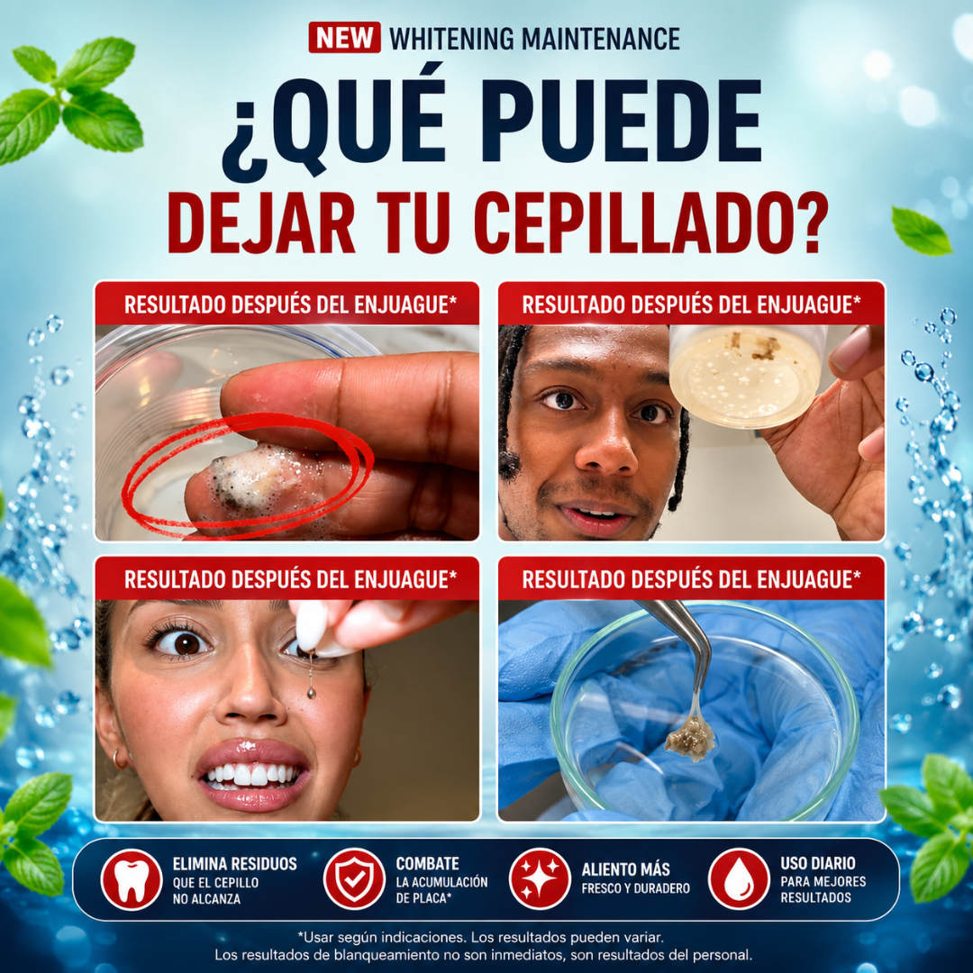 ENJUAGUE BUCAL BLANQUEADOR AVANZADO – Limpieza visible y aliento fresco
