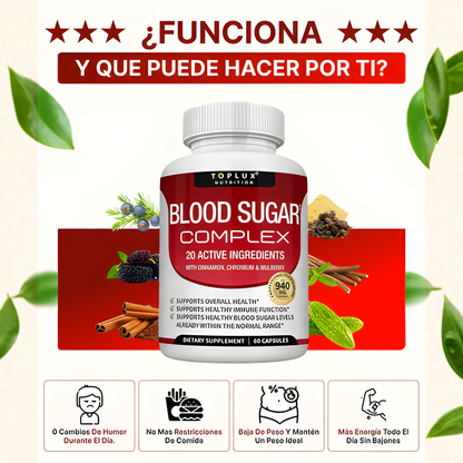 BLOOD SUGAR — Apoyo diario para energía más estable