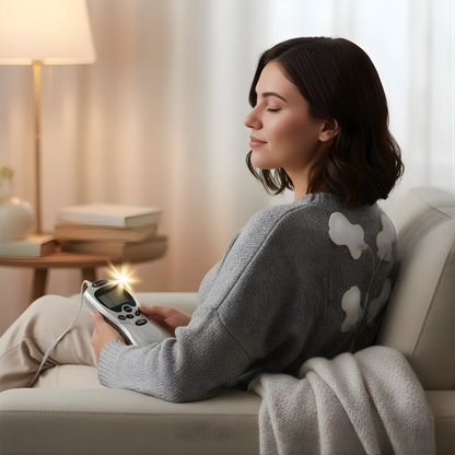 DISPOSITIVO DE TERAPIA DIGITAL – Alivia dolores musculares y tensión desde casa con electroestimulación profesional