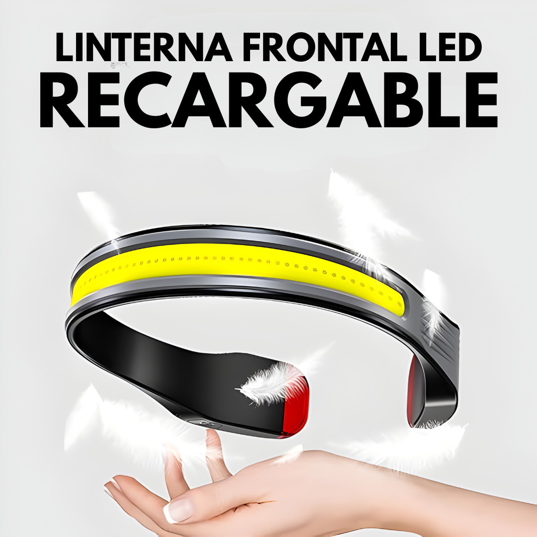 LINTERNA FRONTAL LED RECARGABLE – Iluminación manos libres, máxima visibilidad y comodidad en cualquier momento