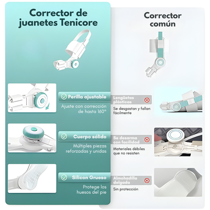 CORRECTOR DE JUANETE AJUSTABLE – Alivio y alineación diaria