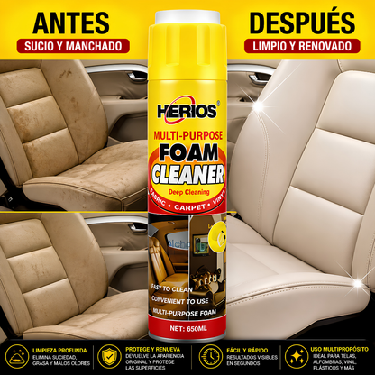 FOAM CLEANER MULTIUSO – Limpieza interior para tu auto