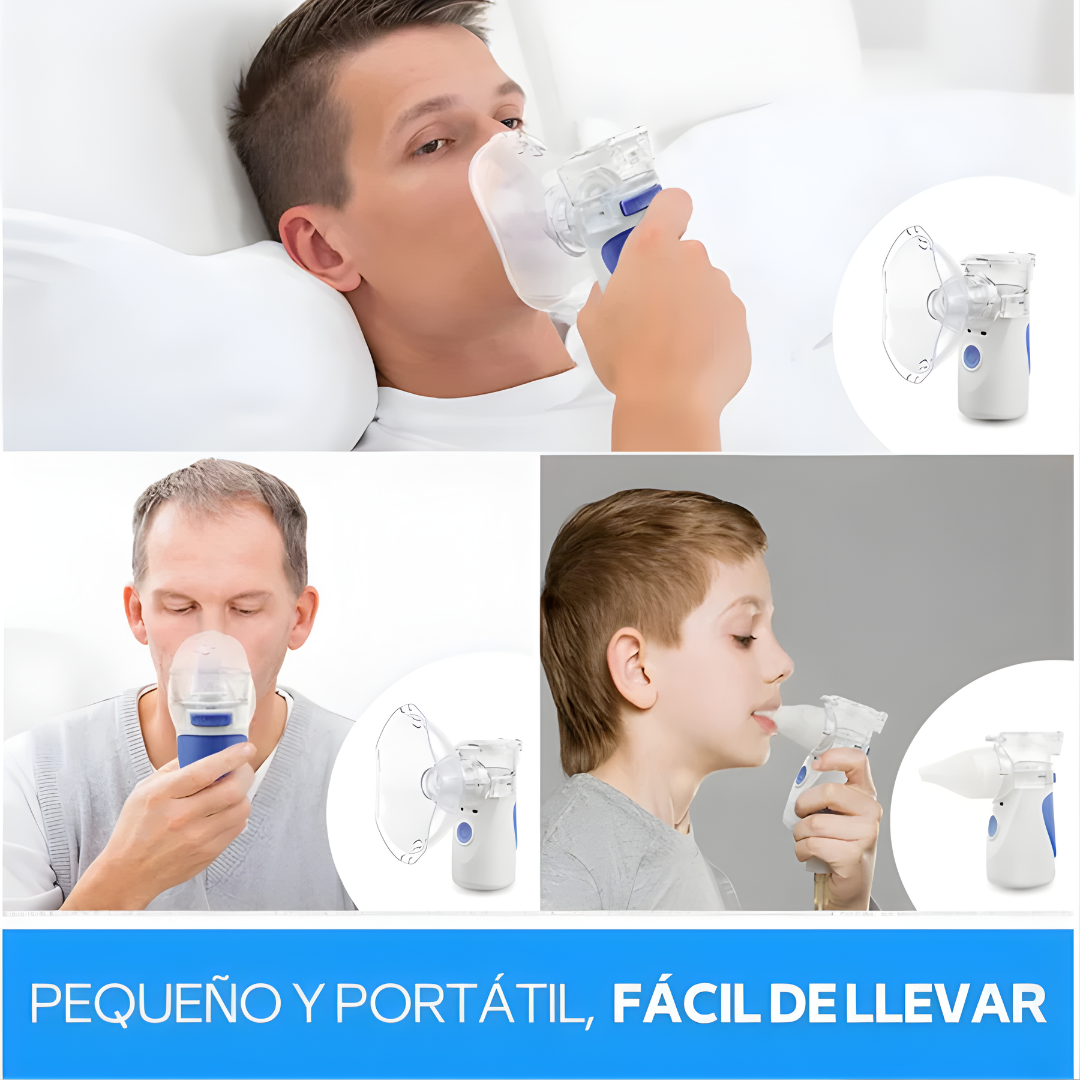 NEBULIZADOR PORTÁTIL – Respiración cómoda, tecnología portátil y bienestar respiratorio en cualquier lugar