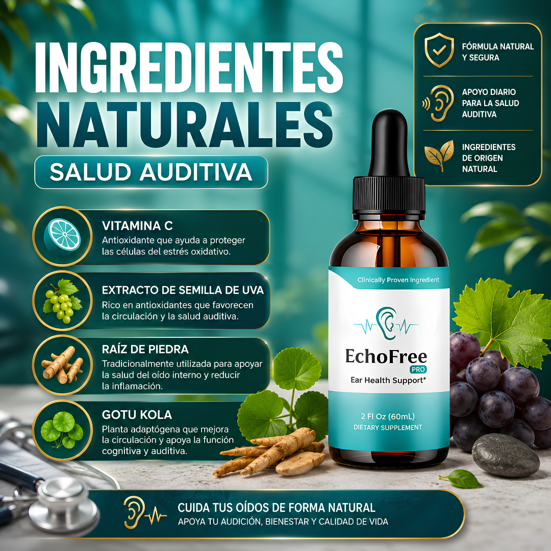 ECHOOFREE SOPORTE PARA LA SALUD DEL OÍDO – Apoyo auditivo diario