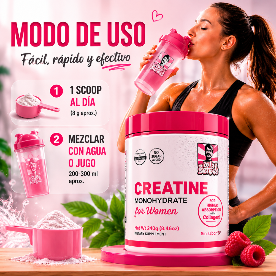 CREATINE FOR WOMEN – Energía y belleza en un solo suplemento