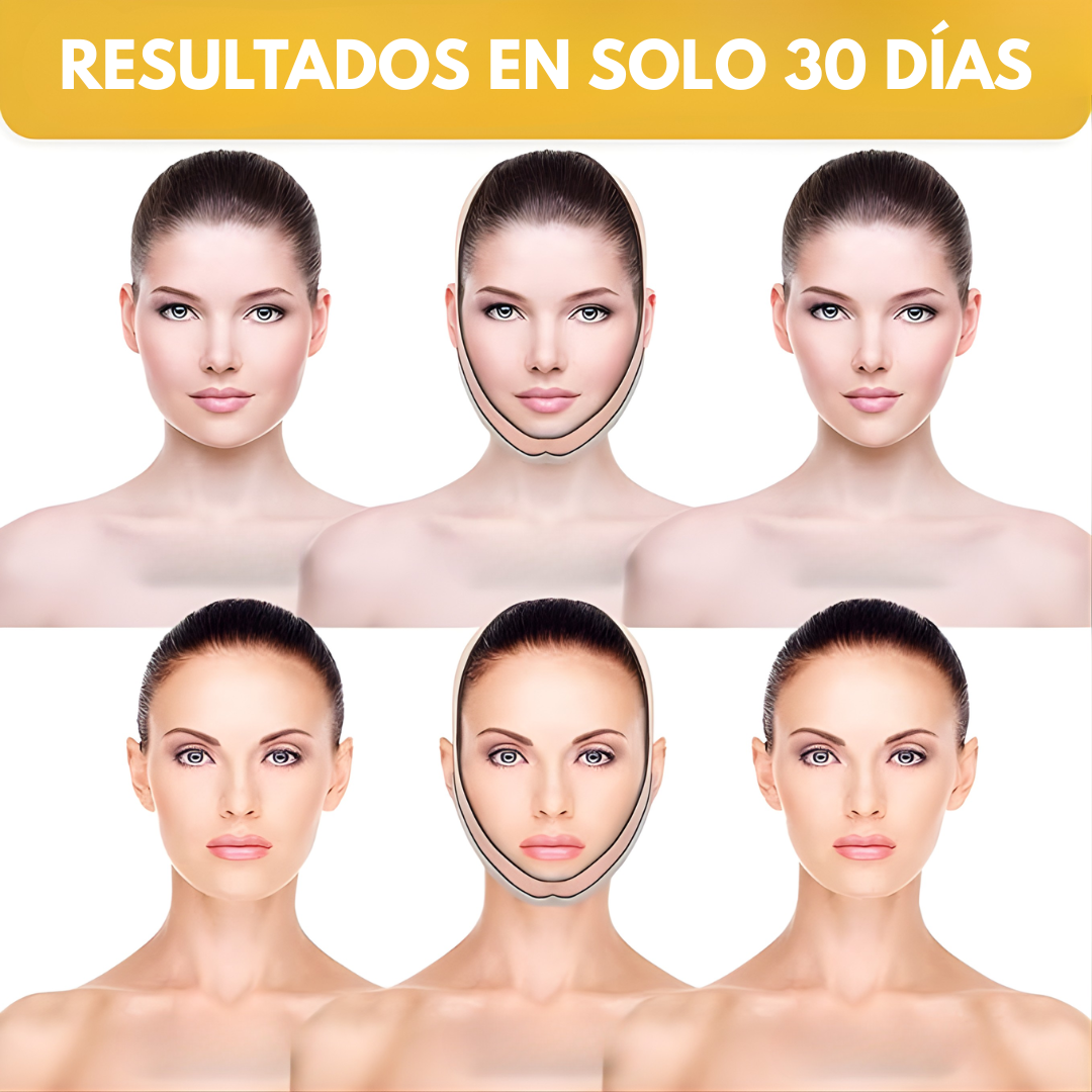FAJA FACIAL REDUCTORA DE PAPADA – Soporte firme, contorno más definido y apariencia más estilizada