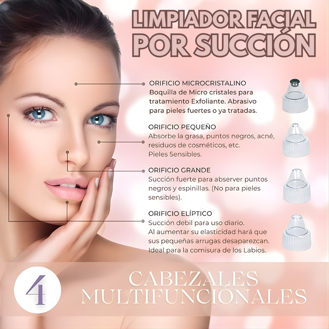 LIMPIADOR FACIAL POR SUCCIÓN – Limpieza profunda, poros visibles más limpios y piel renovada desde casa