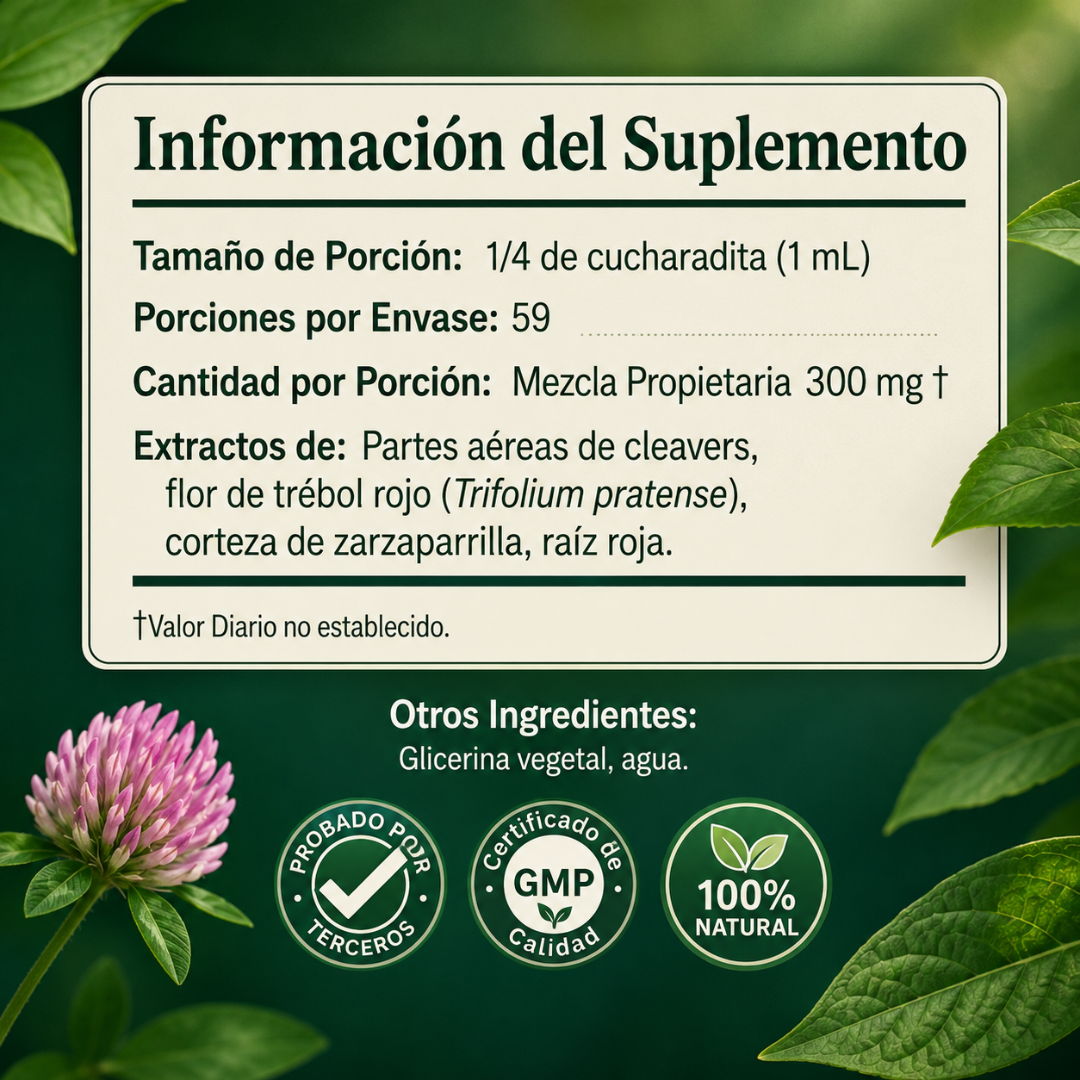 LYMPHATIC DRAINAGE: EXTRACTO HERBAL LÍQUIDO NATURE'S – Drenaje y ligereza diaria