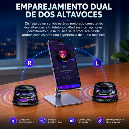 ALTAVOZ MAGNÉTICO G200 – Sonido potente donde quieras