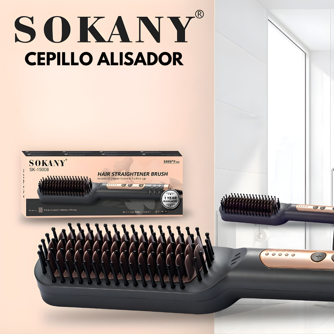 CEPILLO ALISADOR – Alisado rápido, control del frizz y acabado suave en minutos
