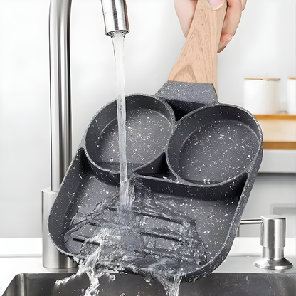 SARTÉN 3 PUESTOS – Cocina varios alimentos a la vez sin mezclar sabores ni perder tiempo
