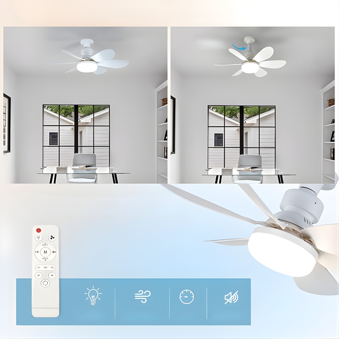 VENTILADOR LED PLEGABLE – Iluminación inteligente, ventilación eficiente y confort en un solo dispositivo