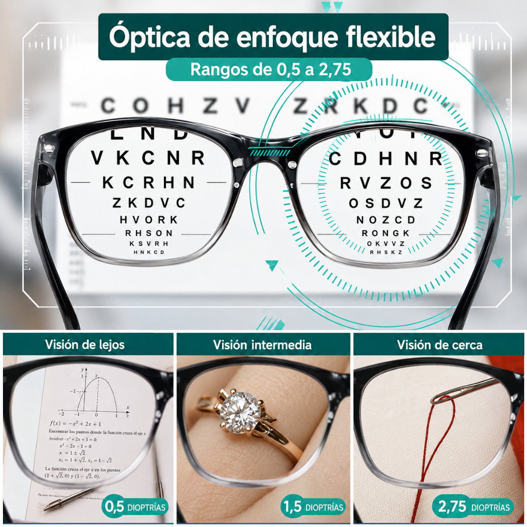 LENTES DE LECTURA MULTIFOCAL — Leer, caminar y mirar el celular sin cambiar de gafas