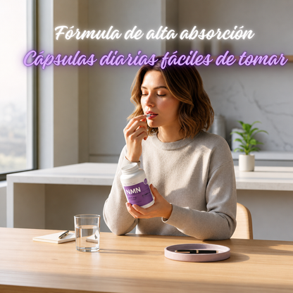 NMN COMPLEX 1,000MG 60 CÁPSULAS — Siéntete más activo, enfocado y con la vitalidad que el cuerpo va perdiendo con los años