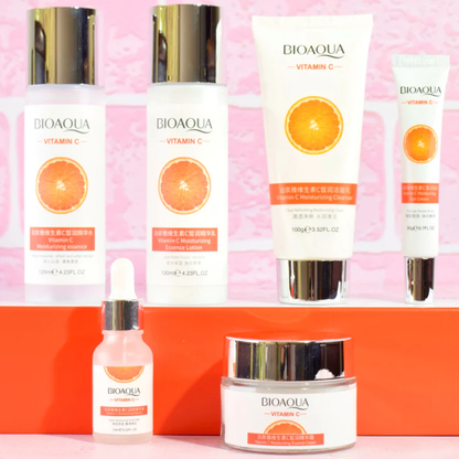 KIT DE VITAMINA C BIOAQUA - Rutina completa iluminadora y antimanchas