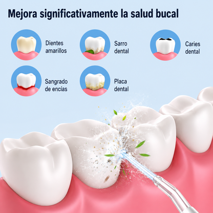 IRRIGADOR BUCAL — Llega donde el cepillo nunca llega y deja la boca con una limpieza que el hilo dental no da