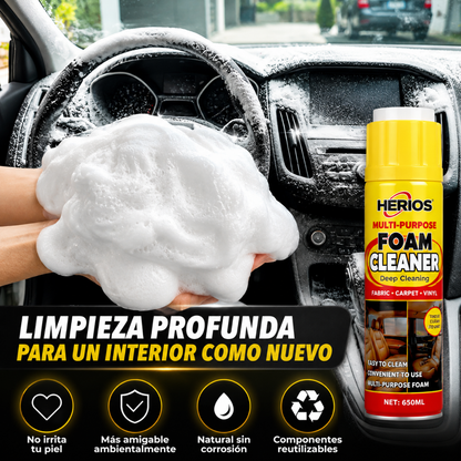 FOAM CLEANER MULTIUSO – Limpieza interior para tu auto
