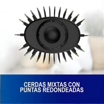 PLANCHA CON CEPILLO SECADOR – Alisa, seca y da volumen en un solo paso, con acabado profesional desde casa