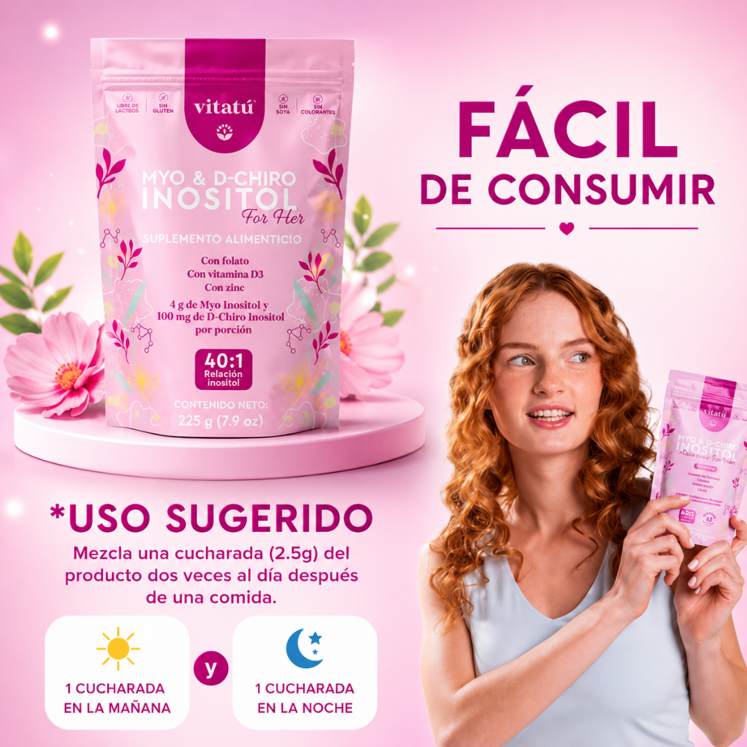 MYO & D CHIRO INOSITOL VITATÚ – Apoyo hormonal femenino diario