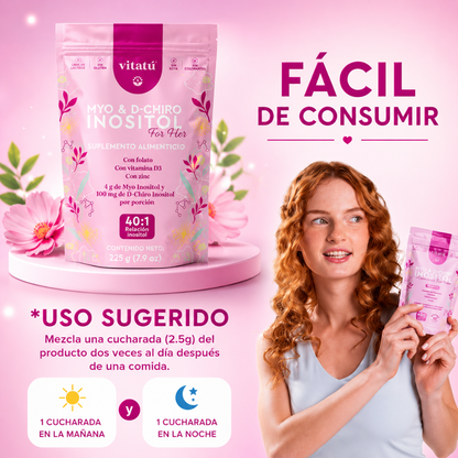 MYO & D CHIRO INOSITOL VITATÚ – Apoyo hormonal femenino diario