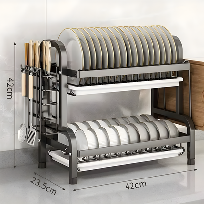 ESCURRIDOR DE PLATOS 2 NIVELES – Más orden, secado eficiente y cocina siempre organizada