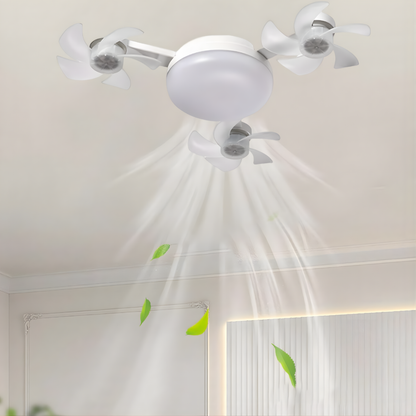 BOMBILLO VENTILADOR TRIPLE – Ilumina, refresca y ahorra espacio en un solo dispositivo