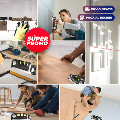 NIVEL LÁSER LEVEL PRO3 – Mide, nivela y alinea con precisión donde lo necesites