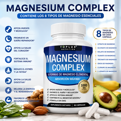 MAGNESIUM COMPLEX X 90 CÁPSULAS – Equilibrio mineral, bienestar diario y apoyo integral para tu rutina