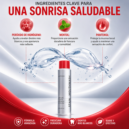 ENJUAGUE BUCAL BLANQUEADOR AVANZADO – Limpieza visible y aliento fresco