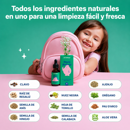 PARA PATROL — Apoyo digestivo antiparásitos para niños en sabor frambuesa