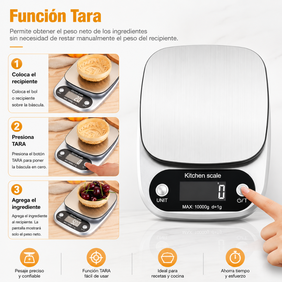 BALANZA DIGITAL – Precisión práctica para cocinar