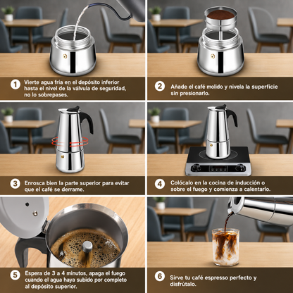 CAFETERA ESPRESSO – Café intenso, aromático y fácil de preparar en casa