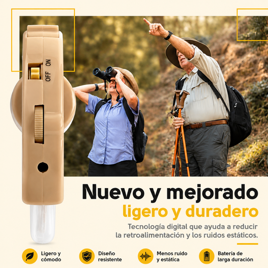 AUDÍFONO AMPLIFICADOR CYBER SONIC – Escucha tu alrededor sin molestias