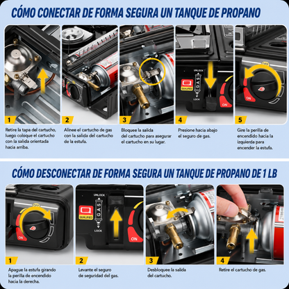 COCINA PORTÁTIL DE GAS – Cocina fácil en campamento