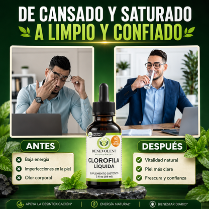 CLOROFILA BENEVOLENT X 60 ML – Apoyo digestivo para sentirte más ligera cada día