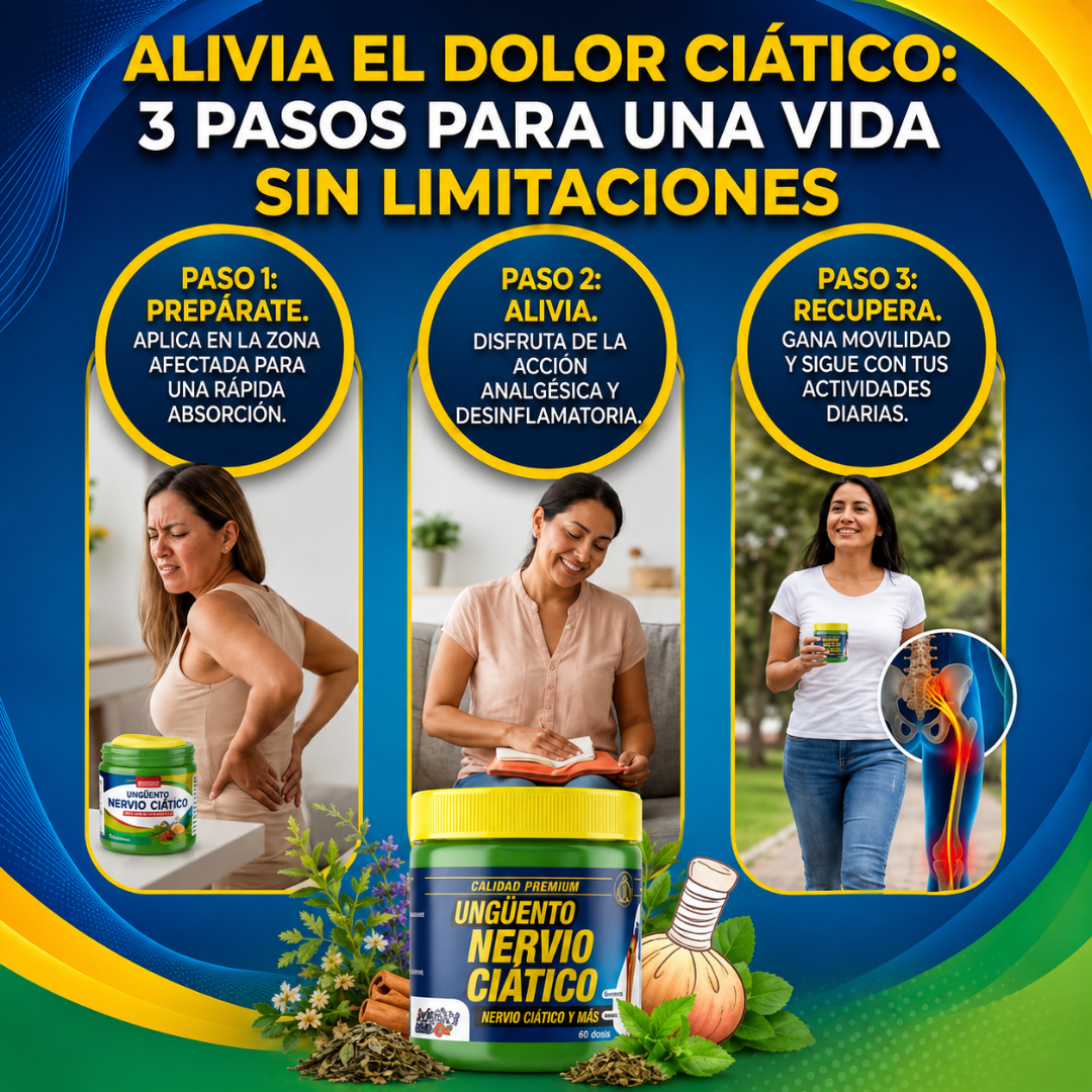 UNGÜENTO NERVIO CIÁTICO - Alivio natural localizado